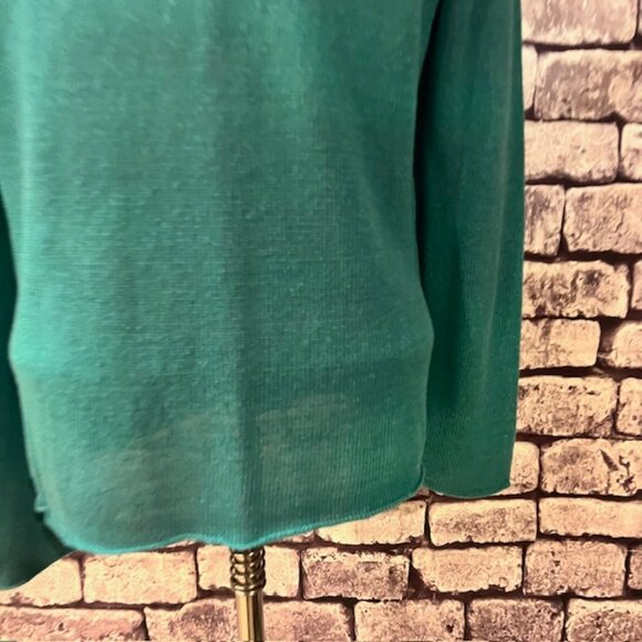 Chico's Teal Pullover Long Sleeve Sweater Size Small - Picture 7 of 9